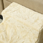PawHut - Escalier pour animaux à 3 marches, escaliers pour chat, pour monter sur le lit - beige-Convient aux chats de 10lbs (4,5kg) 