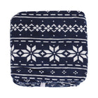 BIOS Living - Couverture chauffante cicro-peluche - Marine avec flocons de neige-Cordon d'alimentation de 13 pi extra-long