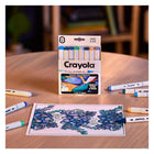 Crayola - 8 marqueurs double pointe à base d'alcool Crayola Colour Collections - À la plage - paquet de 8-Couleurs vives et uniformes sur tous types de papier : profitez d'une application de couleur parfaite sur tous les supports, des pages à colorier de qualité AU papier d'imprimante ordinaire
