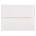 JAM Paper Enveloppes d'invitation Strathmore A2 - 4,375 x 5,75 po - Lin blanc brillant - paquet de 50-Lin blanc brillant