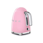 SMEG - Bouilloire électrique 50S au style rétro de 7 tasses - Rose-Base pivotante à 360° permettant de placer la bouilloire dans n'importe quelle position