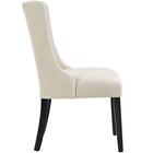Modway - Baronet Tissu Chaise à manger Ensemble de 4 - Beige-Pieds en caoutchouc massif