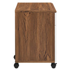 Modway - Envision Bois Armoire à dossiers, Blanc noyer-Assemblée requise