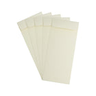JAM Paper Enveloppes-pochette Strathmore avec fermeture gommée, 5 x 11 1/2 po, blanc naturel, paq./100-Fermeture : gommée