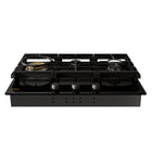 Fotile - Plaque de cuisson à gaz Tri-Ring Series - 30 po - Noire-Grilles de cuisson bord à bord