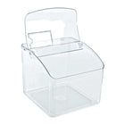 Azar - Contenant - 7 po H x 7.75 po l x 7.75 po P - Transparent-Se pose sur le comptoir ou l'étagère