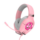 Hecate by Edifier - Casque de jeu USB professionnel GX avec audio haute résolution et microphone rétractable - Rose-La suppression du bruit ENC à double micro peut filtrer le bruit de fond et vous aider à profiter d'appels d'une clarté cristalline avec une voix HD pendant les jeux