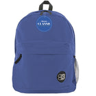BAZIC Products - Sac à dos classique 17 po bleu, paquet de 2-Bretelles et poignée de transport confortablement rembourrées et réglables