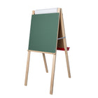 Crestline - Chevalet double de luxe pour enfant - tableau noir vert/tableau effaçable à sec - 112 cm (ép.) x 48 cm (l)-Idéal pour la salle de classe, la maison et la garderie.
