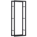 HOMCOM - Porte-bûches pour cheminée- 23,6 po x 9,8 po x 59,1 po-Porte-bûches pratique, maintient les bûches bien serrées et en sécurité 