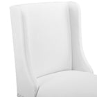 Modway - Baron Imitation cuir Tabouret de comptoir - Blanc - Ensemble de 2-Assemblée requise