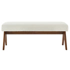 Modway - Lyra 47" Boucle Tapis Banc - Boucle ivoire-Assemblée requise