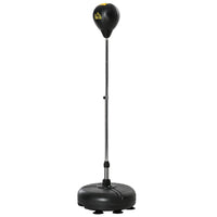 Soozier - Sac De Réflexe À Hauteur Réglable 52,4 po - 59,4 po Avec Support Et Gants-L'ensemble comprend un support pour ballon de boxe, une paire de gants et une pompe pour gonfler le ballon  