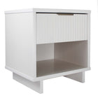 Manhattan Comfort - Table de nuit moderne Granville 18,11" à 1 tiroir - Blanc-Assemblage à domicile requis Tout le matériel inclus