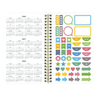 Blueline - Agenda Scolaire Hebdomadaire/Mensuel - 8 po H x 5 po l - Motif Nautique - Anglais-Section mots de passe