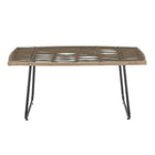 Manhattan Comfort - Ensemble de conversation moderne Antibes pour patio, 4 personnes, avec table basse - beige et gris - ensemble de 4-Garantie limitée du fabricant de 30 jours