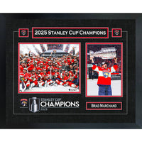 Brad Marchand Florida Panthers 2025 Stanley Cup Champions 18x22" Player Championship Frame - Impression encadree - 22" x 18"-Qualité supérieure - virtual frames