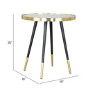 Zuo - Particle Table d’appoint - Or/Noir-Garantie limitée de 3 ans