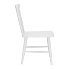 Zuo - Zeilen Chaise de salle à manger - Blanc - Ensemble de 2-Garantie limitée de 3 ans
