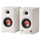 Edifier - Enceintes de studio MR3 certifiées audio Hi-Res, avec entrées de connexion multiples et puissance RMS de 36 W – Blanc-Certifié audio Hi-Res – Profitez d’un son supérieur grâce à la certification audio Hi-Res, offrant une réponse linéaire de 52 Hz à 40 kHz pour un monitoring précis, la création musicale ou l’écoute quotidienne