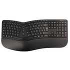 Staples - Clavier ergonomique sans fil Tech - Noir - Francais-Conception ergonomique : son repose-poignets et sa forme incurvée favorisent une position de frappe naturelle