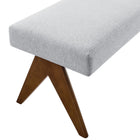Modway - Lyra 47" Tissu tapis Banc - Gris clair-8