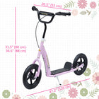 HOMCOM - Trottinette acrobatique pro pour enfants, vélo de rue, draisienne - rose-Guidon réglable pour convenir aux enfants de plusieurs âges