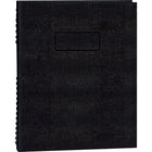 Blueline® - Agenda NotePro quotidien sans dates, 11 po x 8 1/2 po, noir, bilingue-La reliure double spirale offre à la fois durabilité et flexibilité, garantissant la sécurité des pages