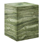 Modway - Jordana Square Plinth Intérieur - Terrasse extérieure Béton Table d’appoint - Marbre Vert-Table d’appoint polyvalente intérieure/extérieure