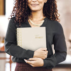 Cambridge - Agenda scolaire hebdomadaire/mensuel WorkStyle Balance 2026-2027 - 11 po H x 8 1/2 po l - crème - bilingue-La poche intérieure en poly double face