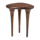Zuo - Spiker Table d’appoint - Noyer-Garantie limitée de 3 ans