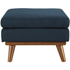 Modway - Engage Tissu rembourré Ottoman - Azure-Rembourrage en tissu polyester