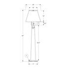 Monarch Specialties - 9683 62"H Lampadaire - Métal Noir/Abat-Jour Beige-Idéale pour les salons, les chambres ou les bureaux, cette lampe sur pied offre un éclairage dambiance qui améliore latmosphère sans dominer votre décoration