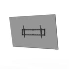 Kanto - Support mural inclinable pour téléviseur à profil bas - Noir-Comprend le manuel et tout le matériel de montage pour une installation sur montants en bois et sur béton
