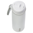 b.box - Bouteille isotherme à couvercle rabattable - 690 ml - Blanc-Poignée de transport durable et flexible pour plus de praticité en déplacement