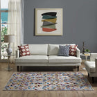 Modway - Laleh Mosaïque géométrique Tapis 4 pi l x 6 pi L - Multicolore-Protéger les planchers de la circulation ou des meubles