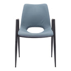 Zuo - Desi Chaise de salle à manger - Gris azur - Ensemble de 2-Confort moelleux et matériaux durables