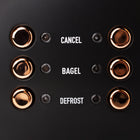 Haden - Grille-pain Heritage 4 tranches à fentes larges - Noir et cuivre-Les boutons permettent d'annuler, de décongeler et de préparer des bagels ; idéal pour griller vos en-cas préférés à tout moment