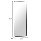Zuo - Miroir Riga - Noir-Garantie limitée de 3 ans
