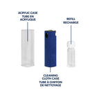 Quartet - Kit de nettoyage multi-usages Spray & Wipe-FACILE À UTILISER : Le nettoyant est facile à utiliser , il suffit de pousser le nettoyant par le bas pour retirer la buse du tube de nettoyage, de vaporiser le nettoyant sur la surface, puis de nettoyer l'écran avec le chiffon en microfibre intégré. Remettez-le dans le tube de protection !