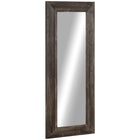 HOMCOM - Miroir sur pied ferme - 23,6 po l x 59,1 po H - marron-Non seulement décore votre pièce, mais illumine également l’espace et agrandit la pièce 