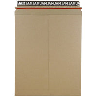 JAM Paper - Enveloppes expédition rigides pour photos avec fermeture auto-adhésive, 11 x 13,5 po, kraft recyclé, 12/paquet-Enveloppe d’expédition rigide