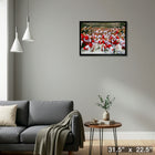 Detroit Red Wings 20x29 2008 Stanley Cup - Toile encadree - 31" x 22"-Prêt à accrocher - livré entièrement assemblé