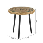 Manhattan Comfort - Ensemble de 6 fauteuils à bascule d'extérieur modernes Benson - Crème-Rembourrage capitonné pour plus de beauté et de confort