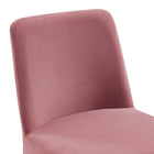 Modway - Amplify Base de traîneau Performance Velvet Chaises de salle à manger Ensemble de 2 - Rose Poussiéreuse d’Or-9