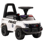 Aosom - Voiture à glisser pour enfants avec rangement secret sous le siège - blanc-Construction pied-au-sol, excellente pour les jouets à glisser 