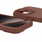 Avana - Velvet MagSafe Case pour iPhone 17 - Moka-Fente pour sangle pour breloques ou cordon