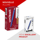 uni-ball - Stylos gel rétractables effaçables - 0,7 mm - bleu - paquet de 12-Couleur et construction du canon : Bleu