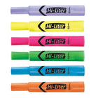 Avery – Surligneur modèle bureau HI-LITER, pointe biseautée, couleurs variées, paquet de 12-Formule améliorée; l’encre ne sèche pas même après une semaine sans capuchon