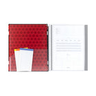 Hilroy - Cahier Hockey Canada Avec Logo 2002 – 10 ½ po H x 8 ⅝ po l – Noir/Blanc-4 pochettes en polyéthylène 